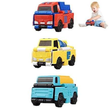 Reverse Car Toy Set Portable Convert Car Toy Set Pull Back