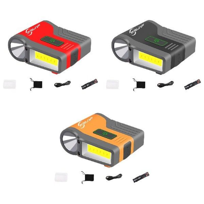 Lightweight Head Torch Hands Free Portable Flashlight LED He