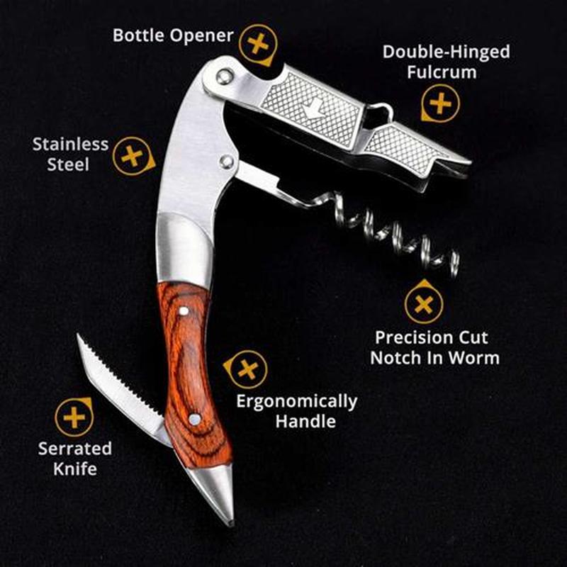 Professional Waiters Corkscrew & PU bag - Wine Key with