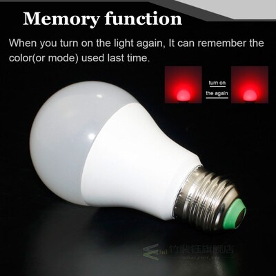 E27 RGB LED Bulb Lights 220V 110V RGBWW Lamp LED Changeable