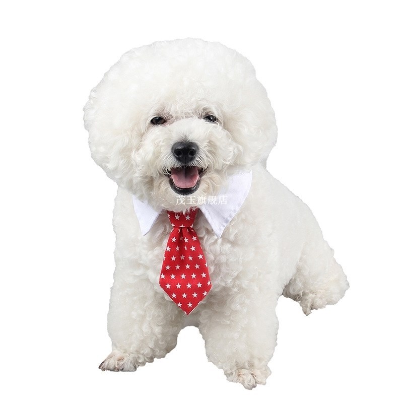 1 pcs Fashion Dog Cat Striped Bow Tie Collar Pet Adjustable