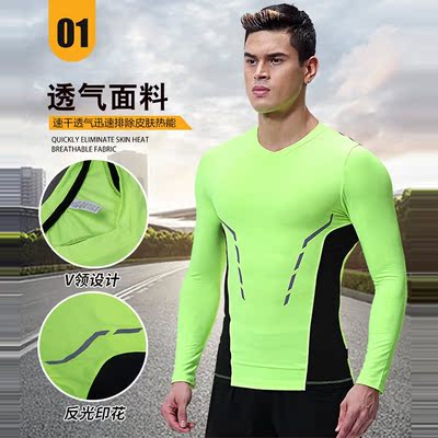 Autumn fitness tracksuits mens stretch training sportswear