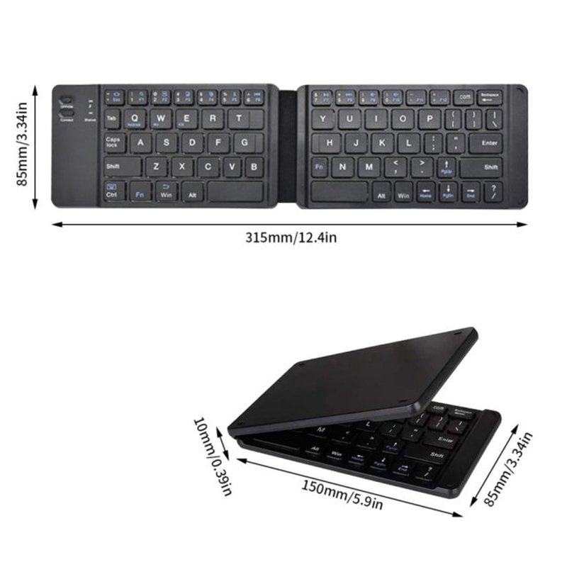 Wireless Bluetooth Folding Keyboard Folding  Wirele
