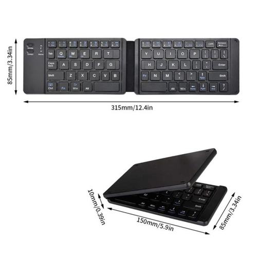 Wireless Bluetooth Folding Keyboard Folding  Wirele