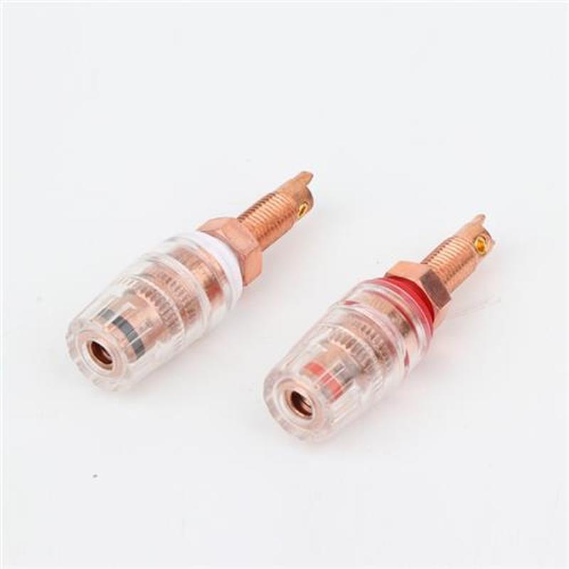 4PCS BP111 Hi End Audio Pure Copper Binding post Speaker Te