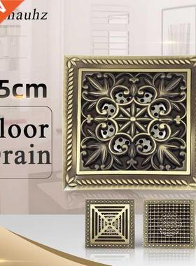 Shower Drin 15*15cm Lrger Euro ntique Brss Drin Cover
