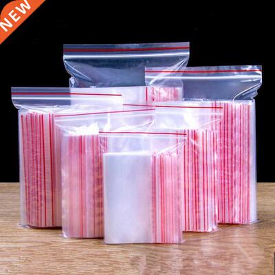 100pcs High Clear Small Plastic Gifts Jewelry Zip-lock Bag R
