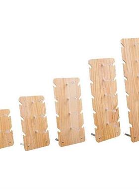 Wooden Eyeglasses Frame Stand Countertop Step Riser Craft