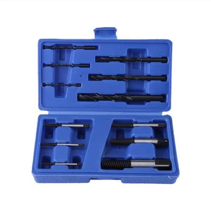 12Pcs Steel Broken Damaged Nut Screw Extractor Drill Bit Gui