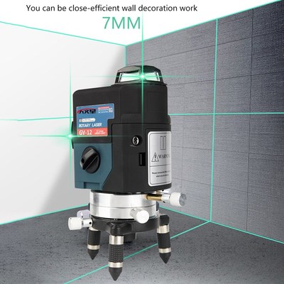 12Line 3D Green Laser Level Nivel a Laser 360 Graus Lazer Le