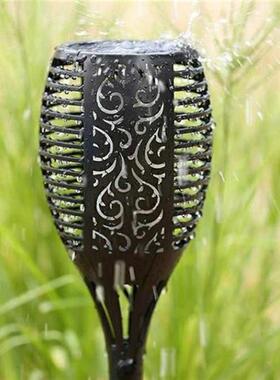 New 12led Solar Flame Lamp Outdoor Induction Garden Courtyar