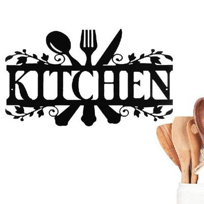 Kitchen Metal Signage Metal Wall Decorative Signage Cafe
