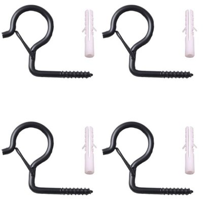 New 20/40 Pieces Ceiling Screw Hook with Safety Buckle Outdo