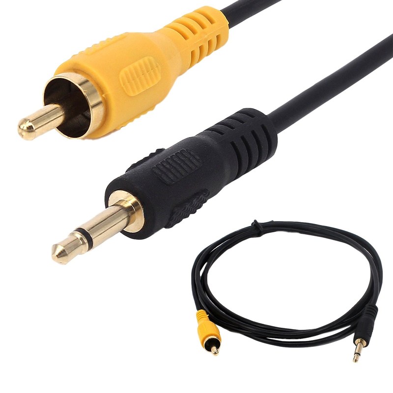1pc 6Ft 3.5mm 1/8'' Mono Male Mini Plug To RCA Male