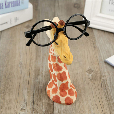 Solid Wood Eyeglasses Animal Shape Glasses Rack Stand