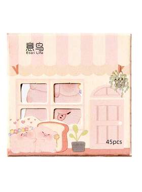 Mohamm 45PCS/Box Kawaii Creative House Stickers Scrapbooking