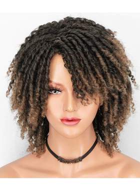 Ombre Dreadlock Wig Synthetic Braiding Wig Africa Braided Wi
