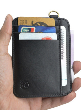 New Retro RFID Blocking Men's Cowhide Leather Wallet