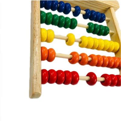 Mini Wooden Abacus Math Learning Toy Nuers Counting Calcul