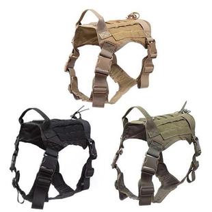 Tactical Pet Harness And Leash Set Buckle Big Dog Vest Germ