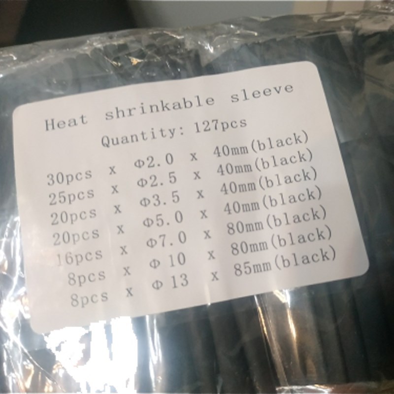 127 Pcs Heat Shrink Sleeving Tube Assortment Kit Electrical