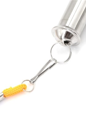 New Sale Silver Metal Whistle with Neck Chain Police Bobby T