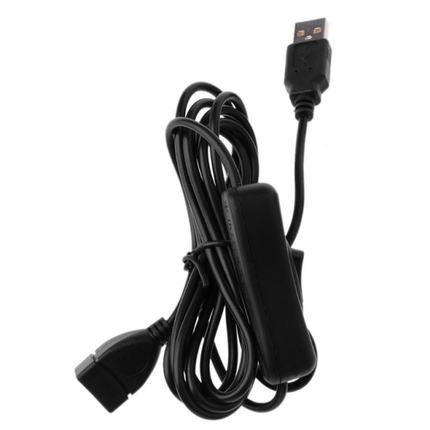 Data Sync USB 2.0 Extender Cord USB Extension Cable With ON