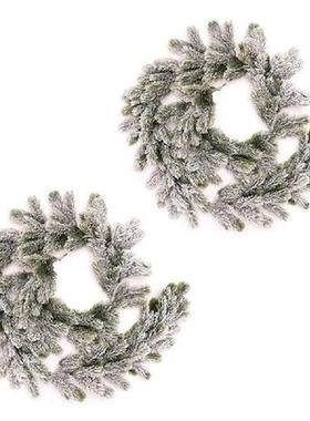 2X Long Artificial Snow Pine Branches Christmas Garland