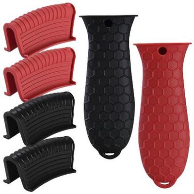 2 Sets Silicone Pot Handle Sleeve Pan Holder Covers Holders