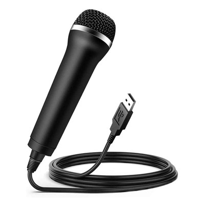 USB Wired Microphone Karaoke Mic for Nintendo Switch Wii PS