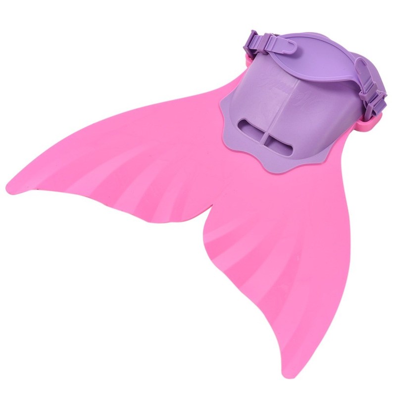 Gmarty 1pc Adjustable Pink Kids Girls Fancy Mermaid Swim Fin