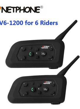 Vnetphone 2PCS 1200M Motorcycle Bluetooth Helmet Intercom f