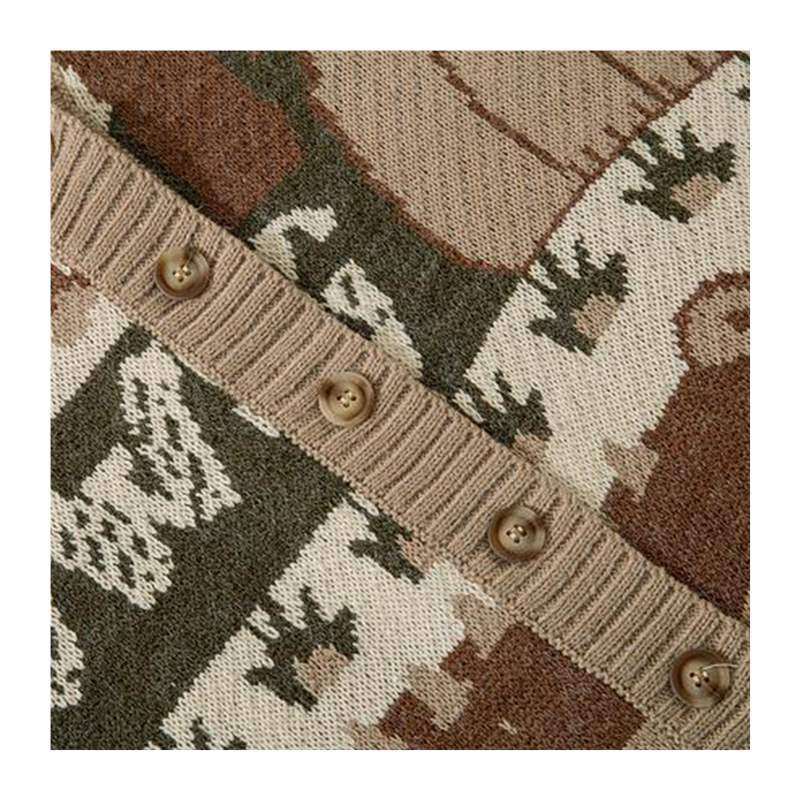 Vintage Cardigan Oversized Sweater New Japanese Harajuku Car