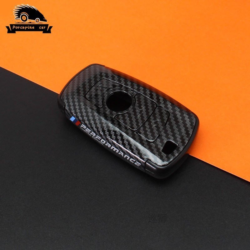 Performance Carbon Fiber Car Key Case Cover Bag For Bmw 520