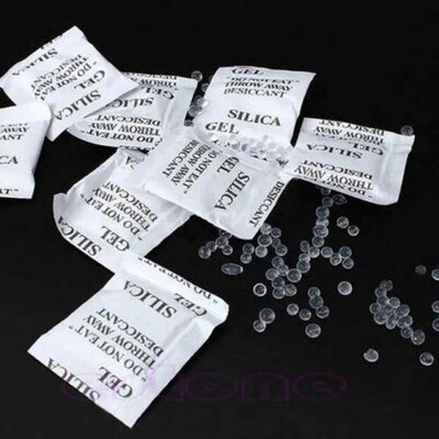 100 Packets Lot Silica Gel Sachets Desiccant Pouches Drypack