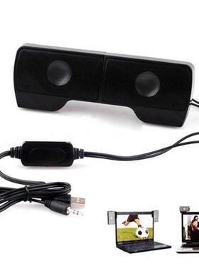 A Pair 3.5mm Stereo SerB 2.0 Power Hanging Loudser for Lapto