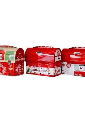 94PF Christmas Iron Box, Santa Claus Snowman Elk, Portable