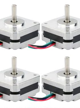 4Pcs 17Hs08-1004S 4-Lead Nema 17 Stepper Motor 20mm 1A 13Ncm