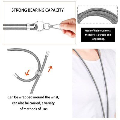 1.5m Keychain Straps Rope Mobile Phone charm Neck Strap Lany
