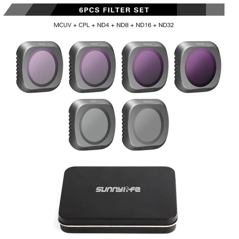 DJI Mavic 2 Pro Neutral Density ND4 8 16 32 V CPL Drone Filt