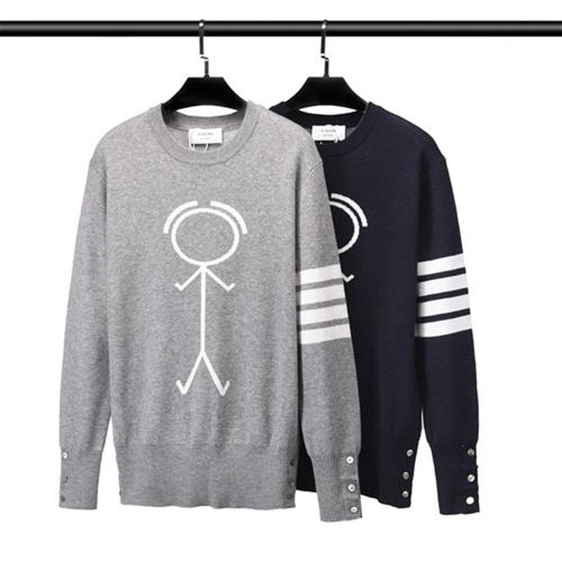 2023 Men Pullover Wool Sweater O-Neck Casual Knitted Small C