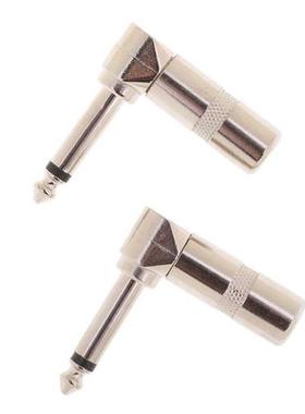 3.5mm Stero Jack to Right Angled 90 Degree 6.35mm Big Jack P