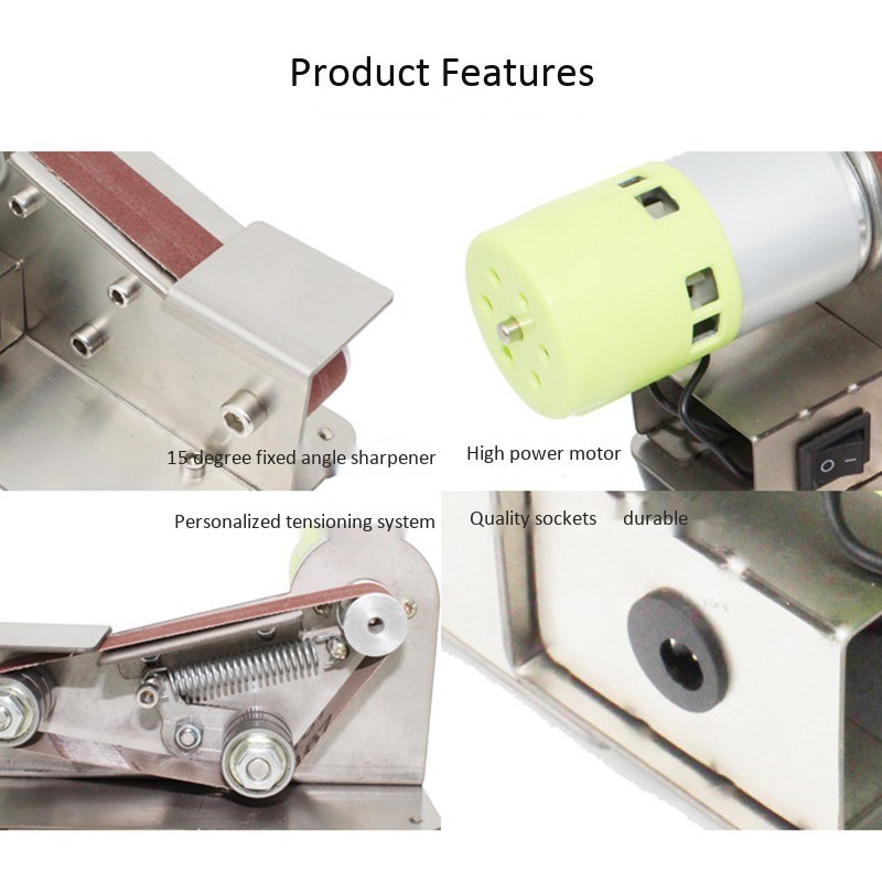 15 Degree Sander Belt Machine 150W Electric Belt Sander Poli