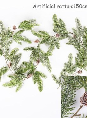 Christmas Wreath Barries Cones Artificial Vine Hanging