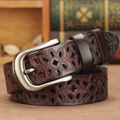 Genuine Leather Belts for Women Second Layer Cowskin Woman B