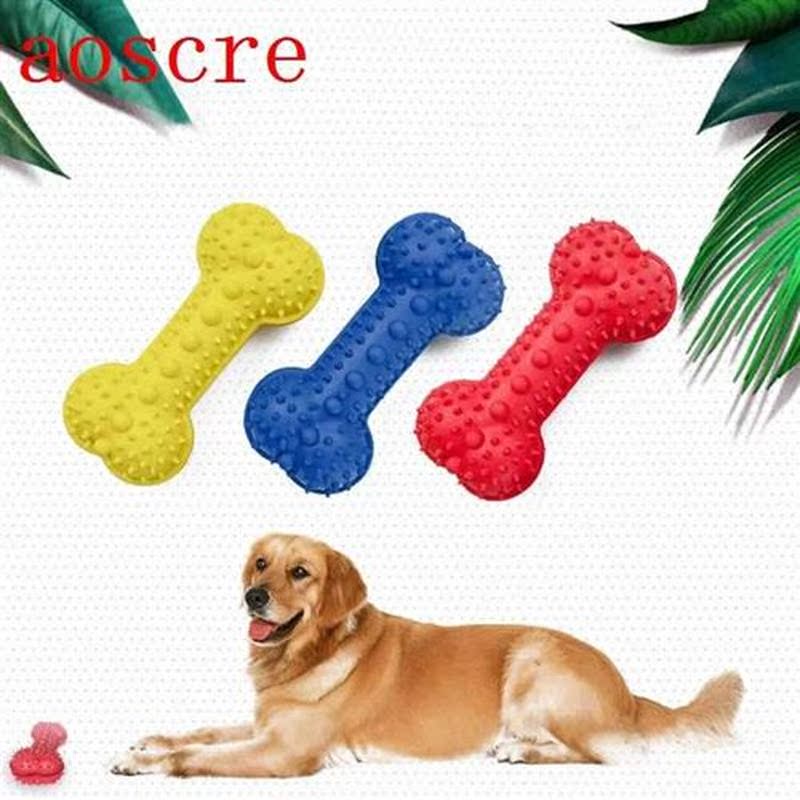 Bone-shaped Puzzle Dog Toy Leaking Food Dog Toy Durable Mola