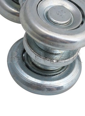 24mm Wheel Dia Steel Rail Hanging Trolley Wheel Sliding Trac