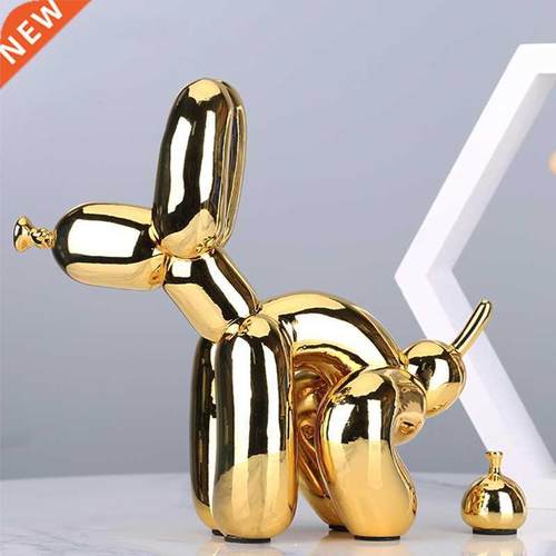 Creative Poop Balloon Dog Statue Home Decoration Modern nor