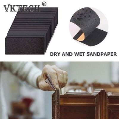 36pcs Rectangular Water Sandpapers Sheets Mixed Grit Set