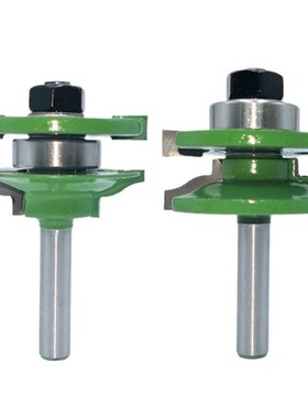 2 Pcs 8Mm Large Stile & Rail Set Ogee Router Bit Set Ten